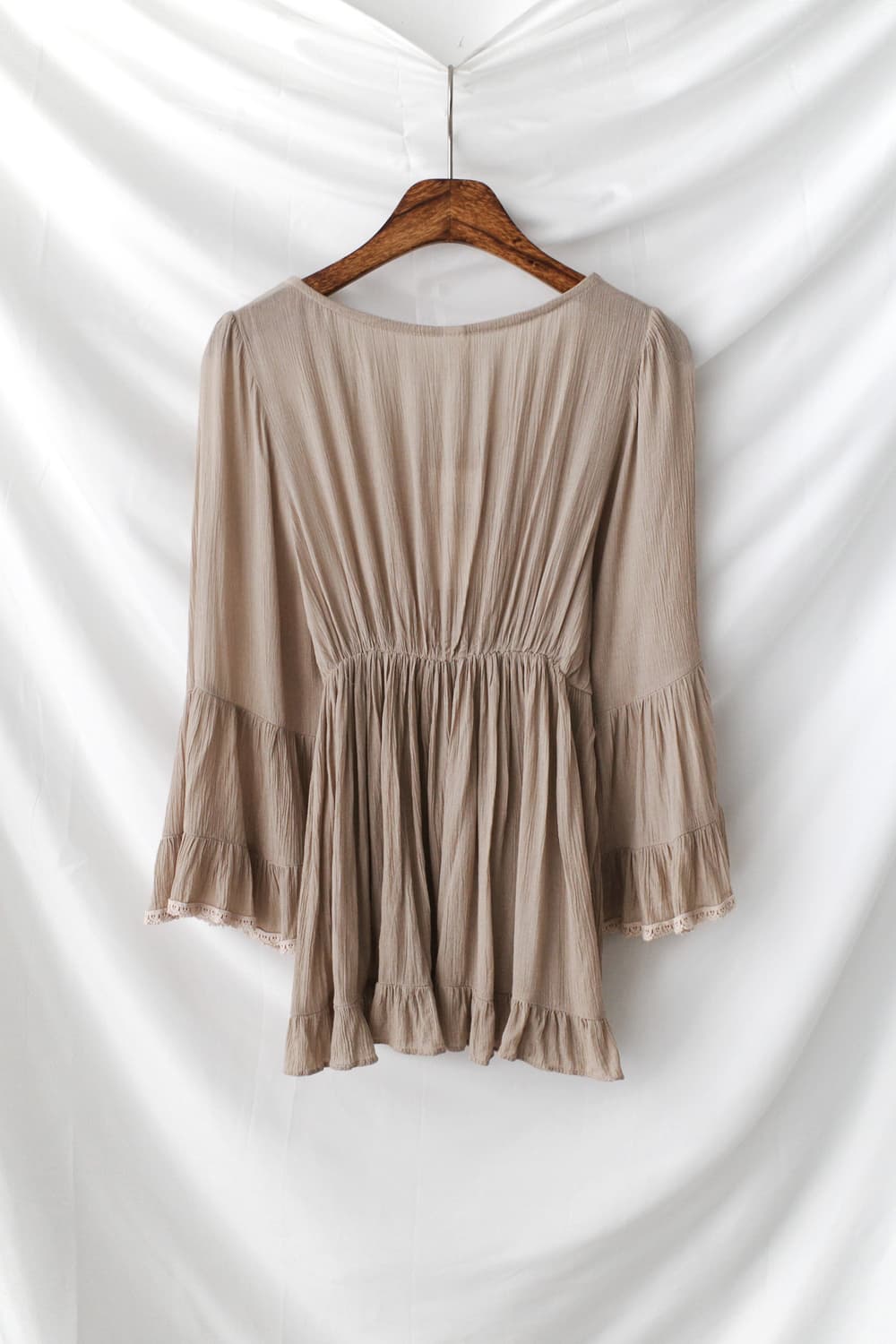 shirring lace blouse 상품이미지4