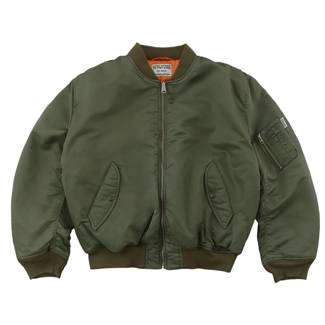 알프레드 리버시블 패치워크 봄버 MA1 상품이미지1