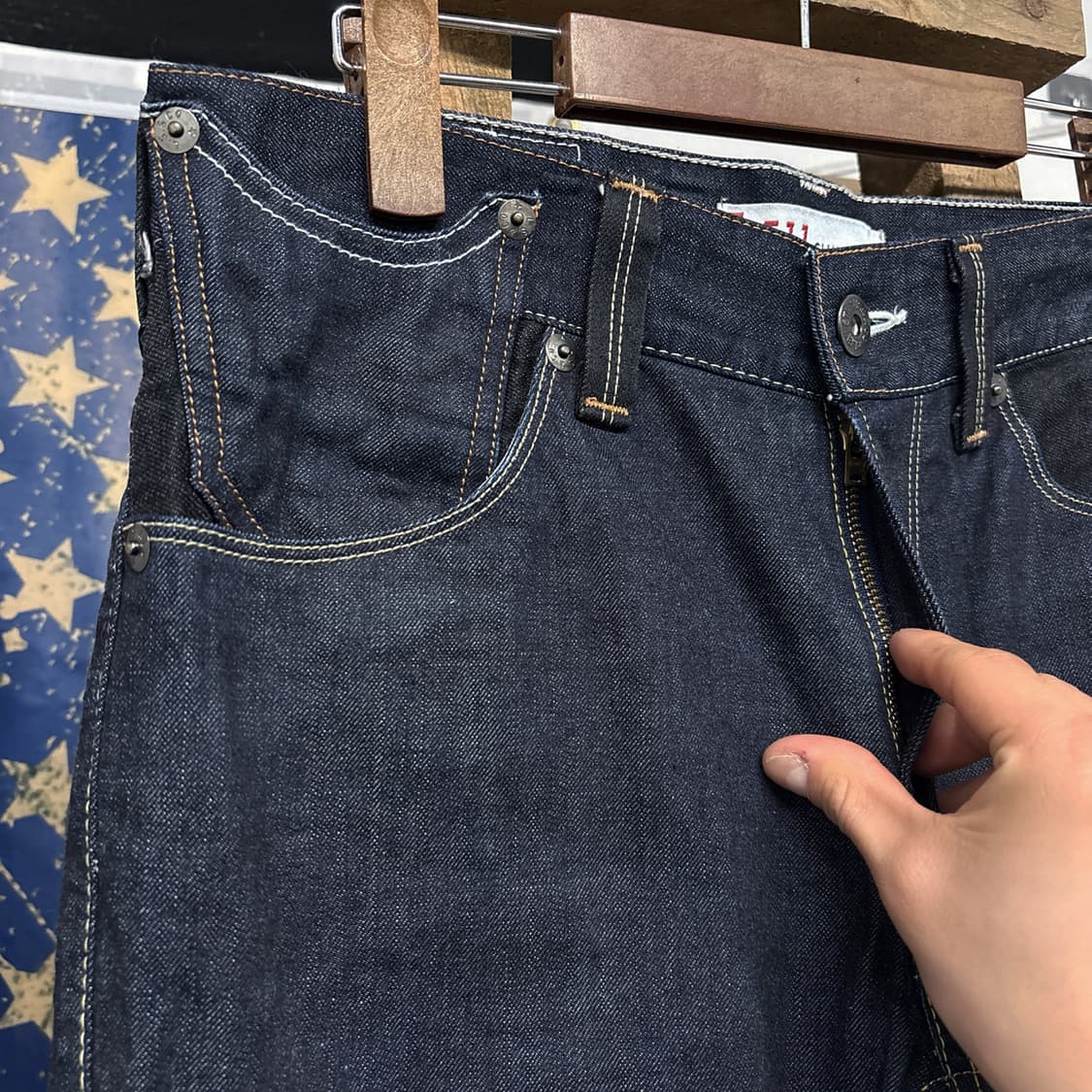 00s 리바이스 재팬라인 511 슬림 새깅핏 생지 데님팬츠 N1199   상품이미지7