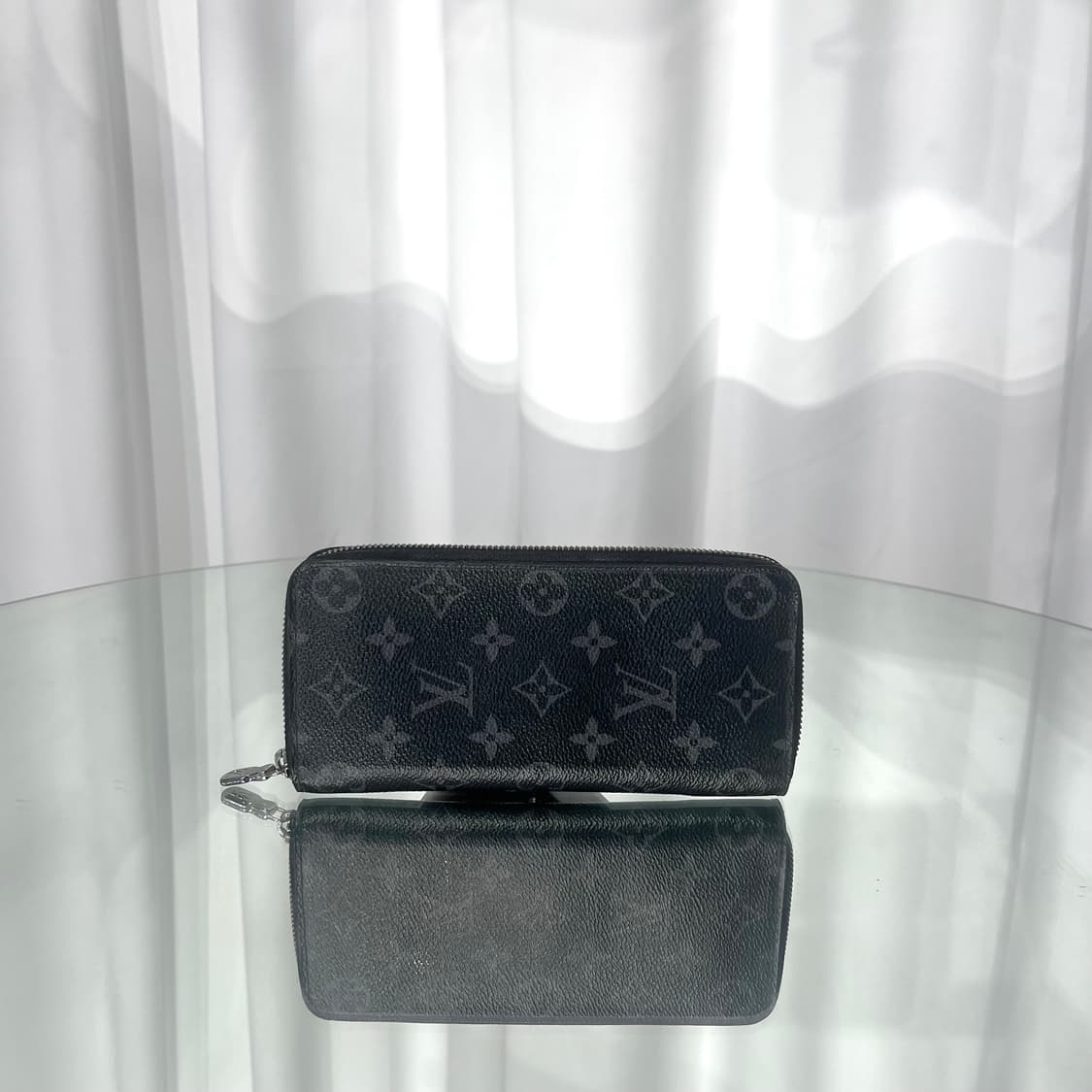 루이비통 모노그램 지퍼돌이 장지갑 블랙 상품이미지1