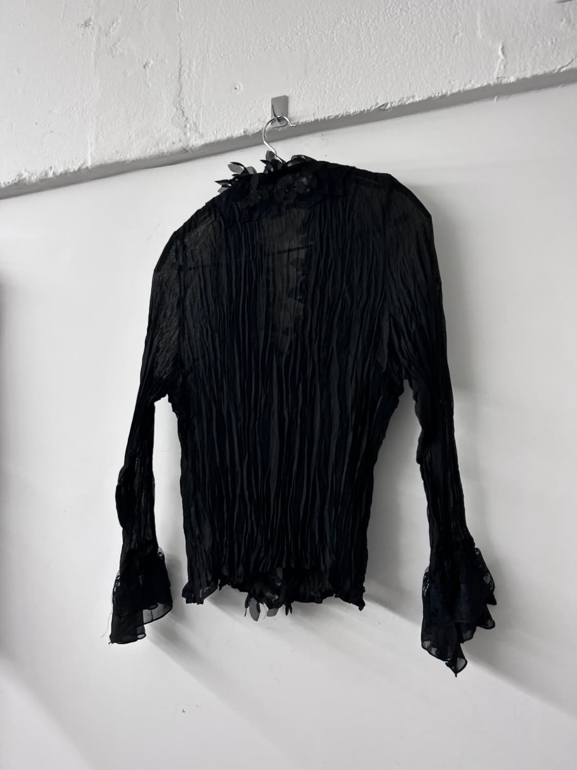 Frill Pleats See-through Cardigan 상품이미지7