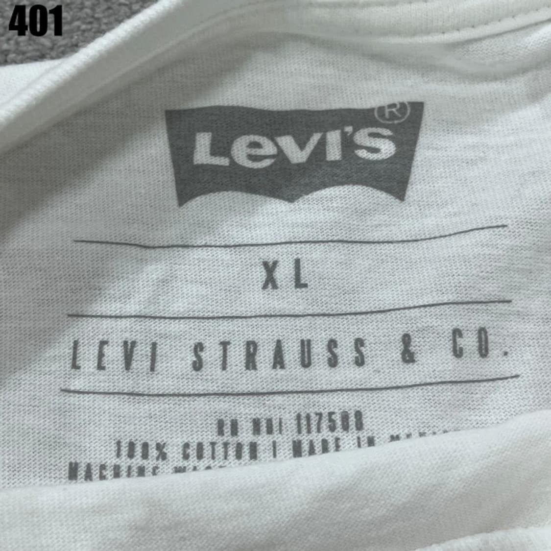 리바이스 화이트 반팔티  상품이미지2