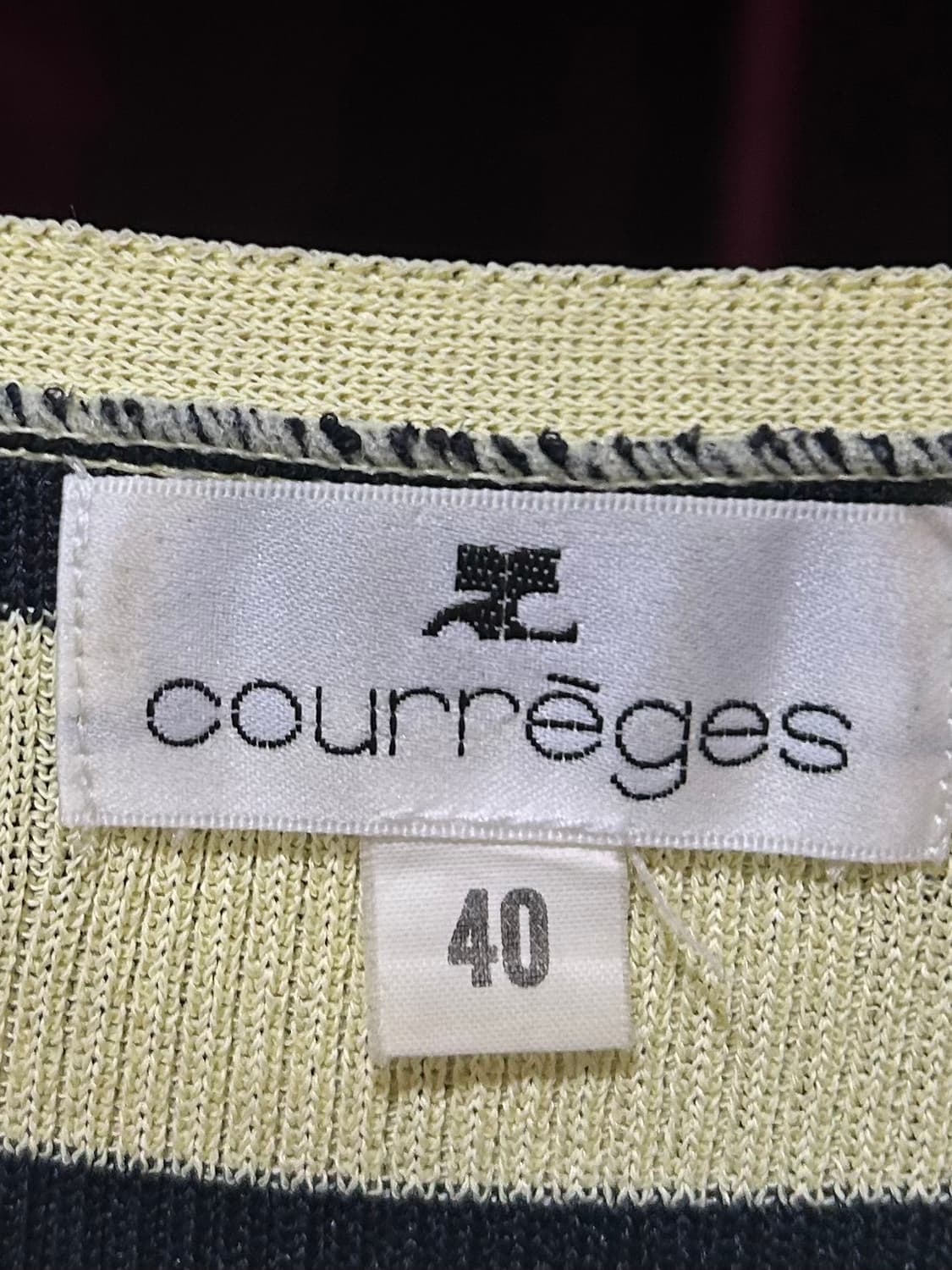 COURREGES stripe sleeve knit 상품이미지3