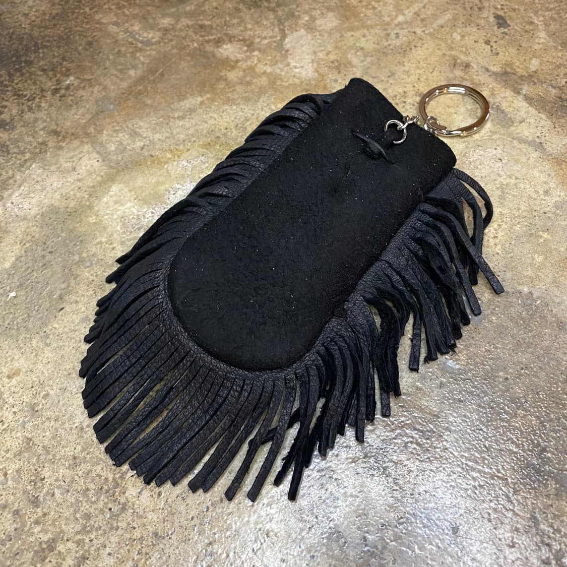 사슴가죽 스웨이드 프린지 키링 파우치 상품이미지5