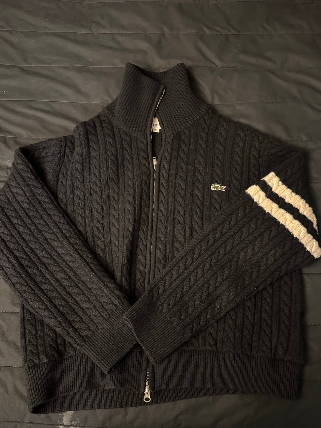 라코스테 케이블 니트 집업 XL 6사이즈 상품이미지3