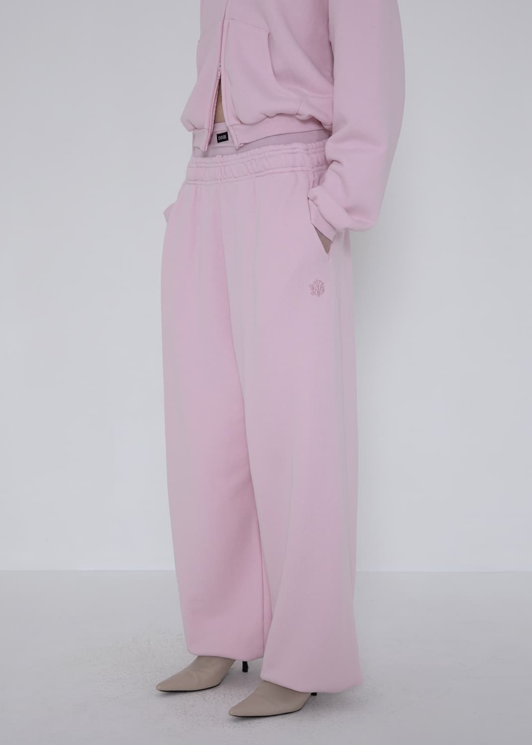 INNIR 253 배기 스웻팬츠  (POWDER PINK) 상품이미지1