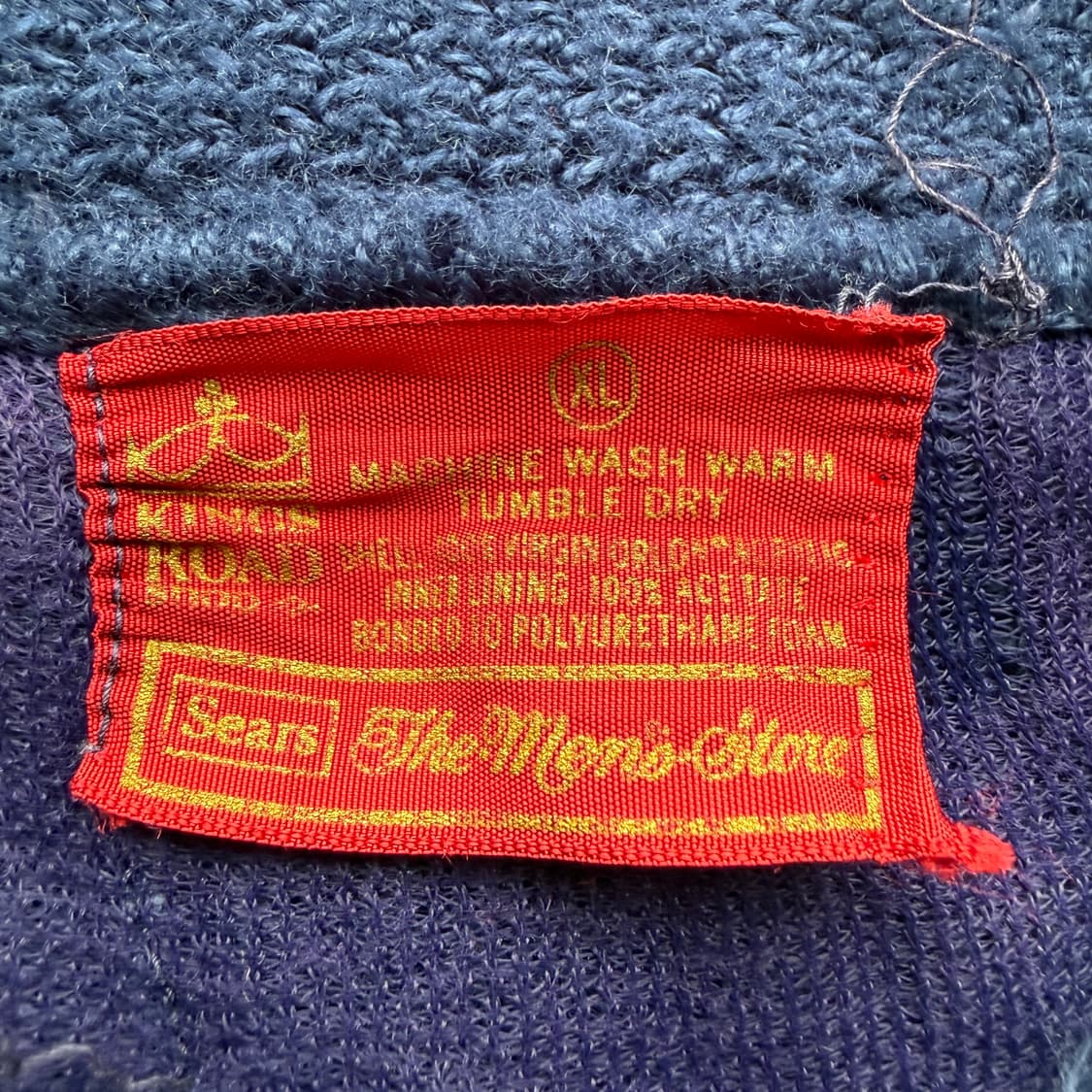 70s 시어스 집업 가디건 XL 상품이미지6