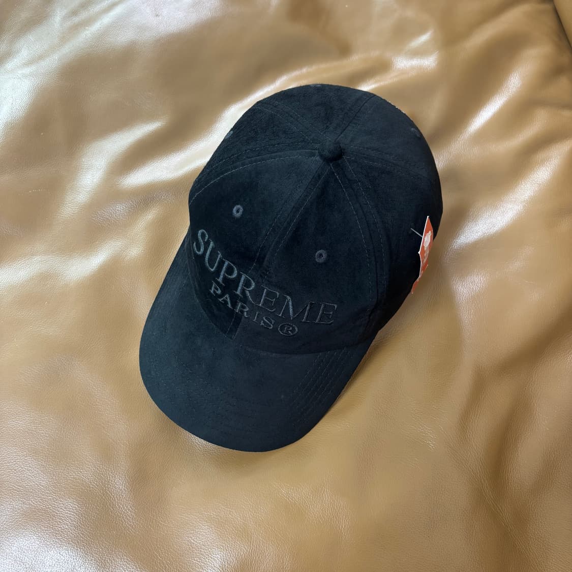 슈프림 6패널 볼캡 모자 파리 스웨이드 블랙 상품이미지5