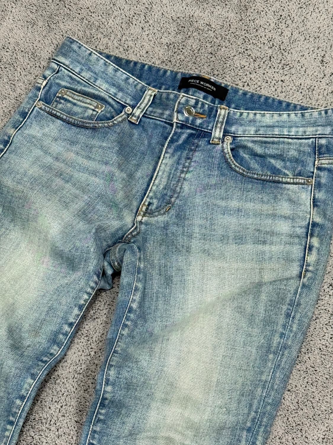 (30) 피스워커 연청 데님 팬츠 상품이미지2
