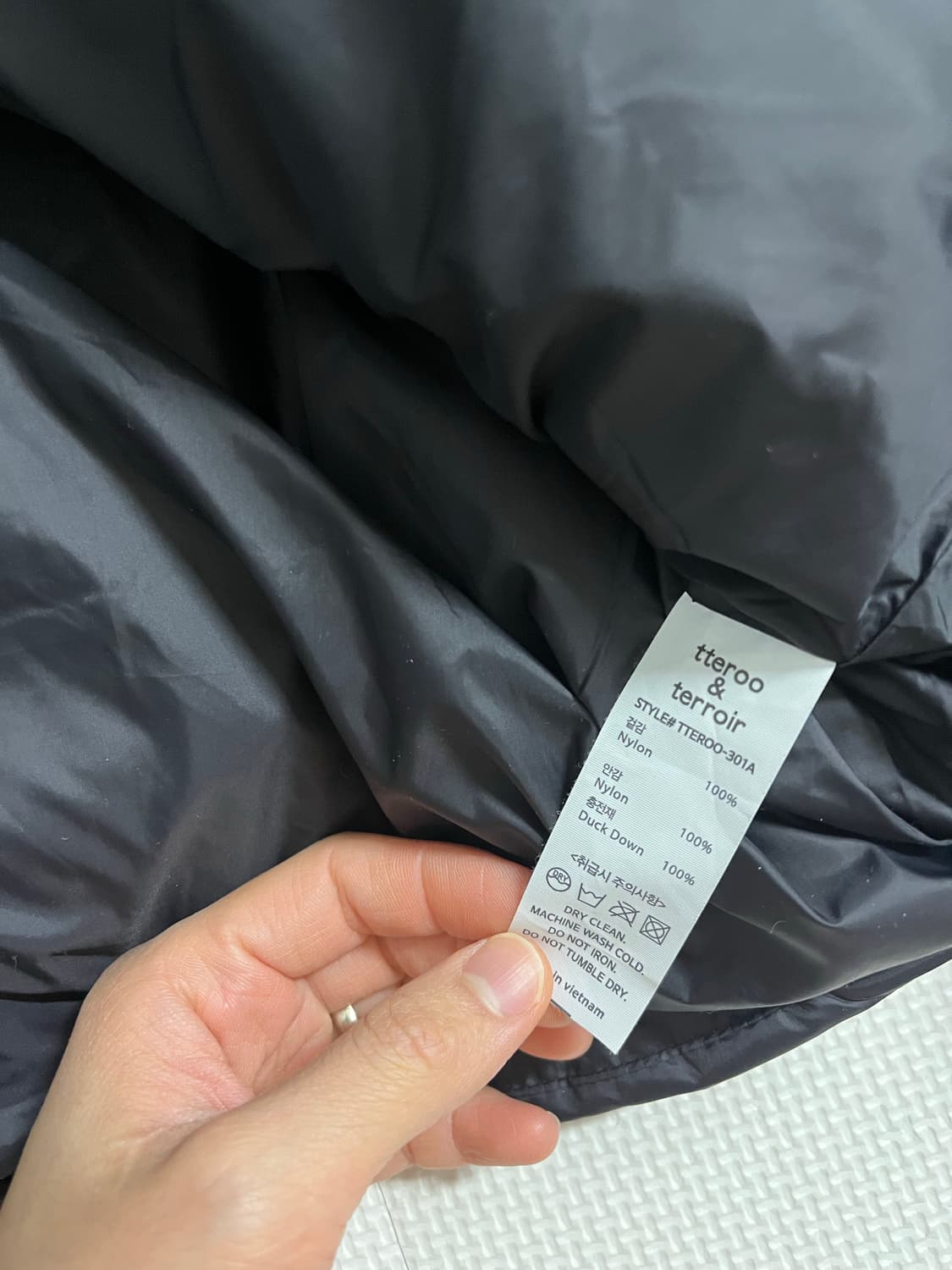 빈티지 덕다운100 숏패딩 상품이미지4