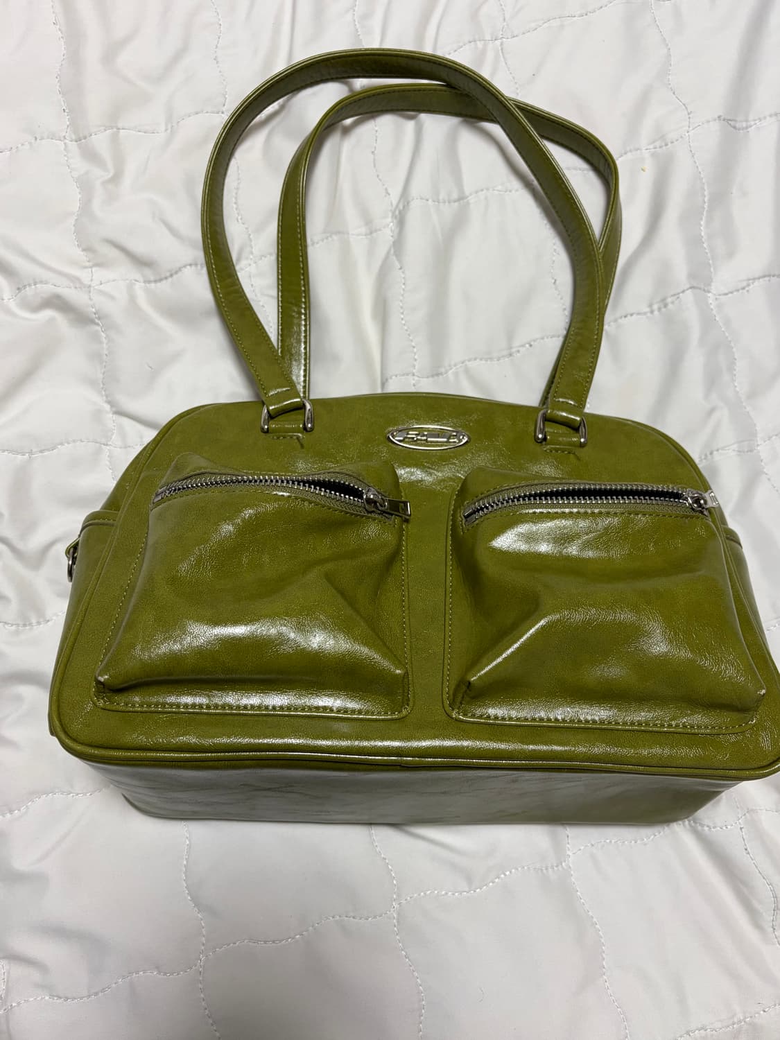 FAD 보스턴 백 비건 레더 - 라임 상품이미지2