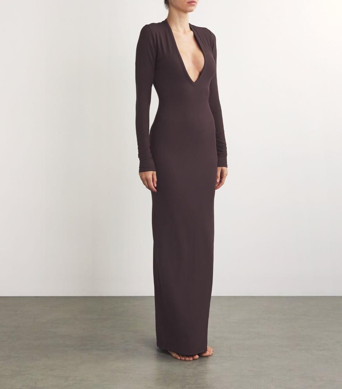 스킴스 딥 브이넥 맥시 드레스 상품이미지2