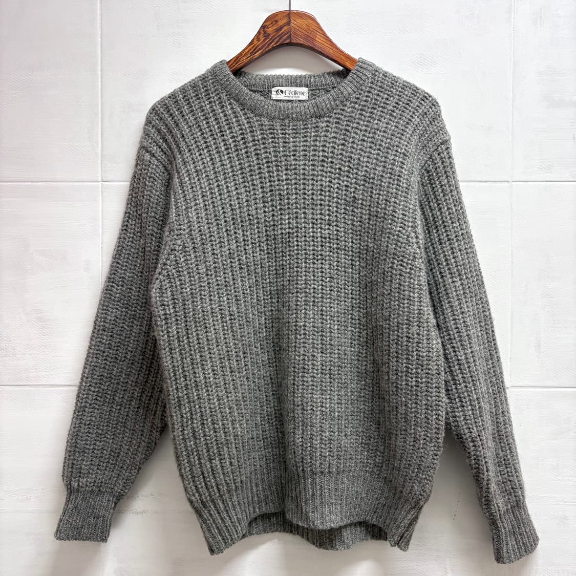 Cecilene wool 와플 그레이 니트 (JPN) 상품이미지1