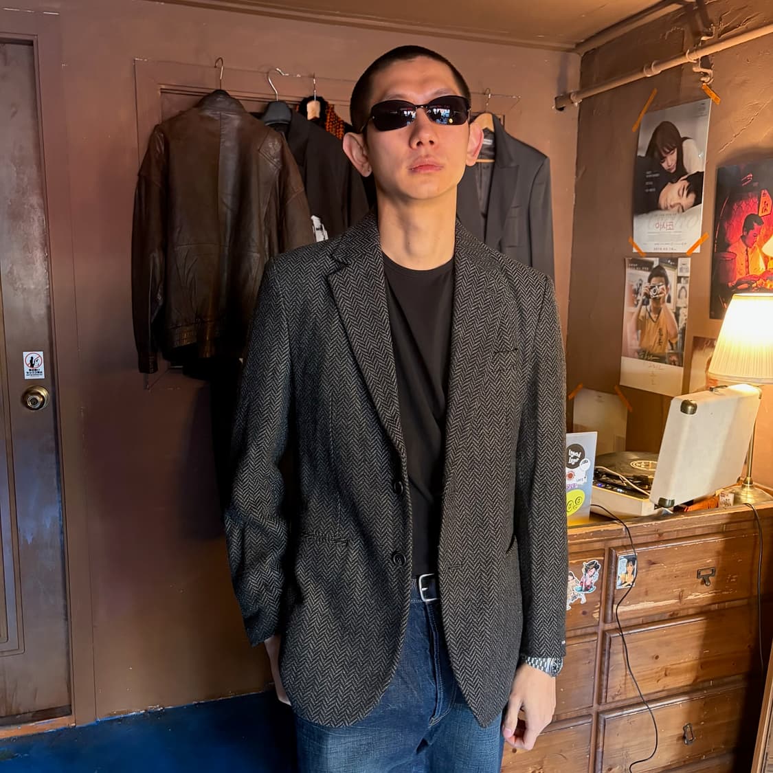 ARMANI HERRINGBONE PATTERN JACKET 상품이미지2