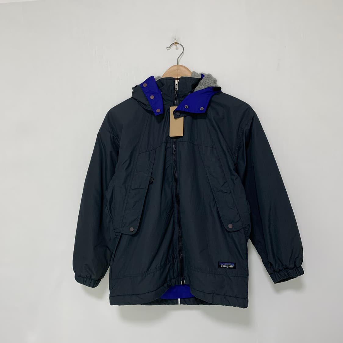 파타고니아 후드 야상 봄버 자켓 네이비 키즈 M 여성 상품이미지1