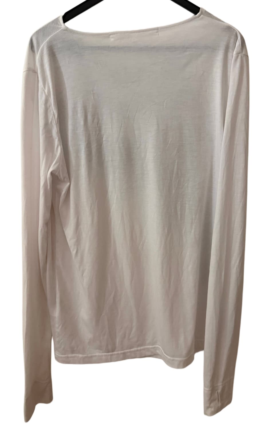 갸루 펑크 y2k 핀터깔 그래픽 롱슬리브 티셔츠 화이트 상품이미지3