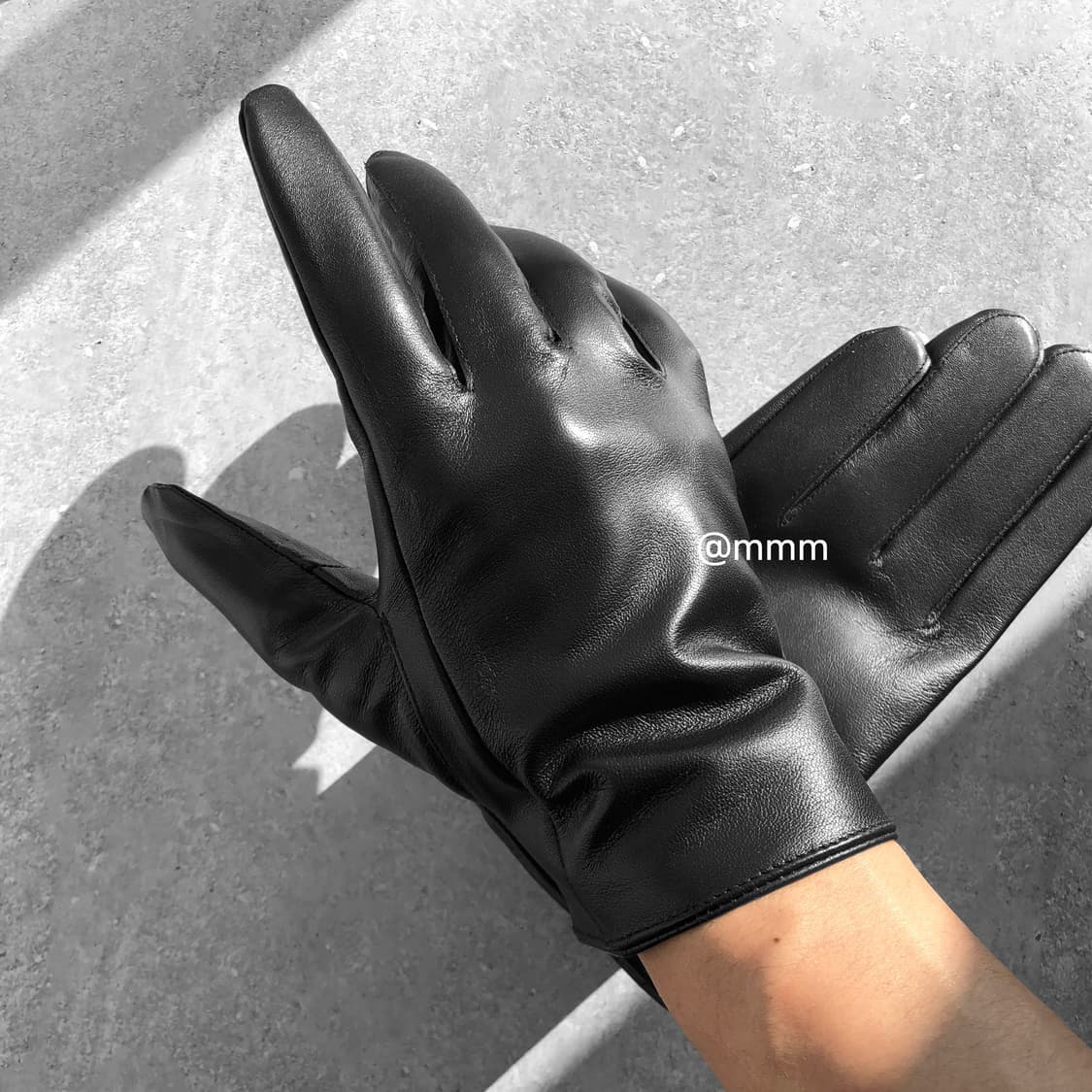 [Unisex] 램스킨 가죽 장갑 블랙 상품이미지1