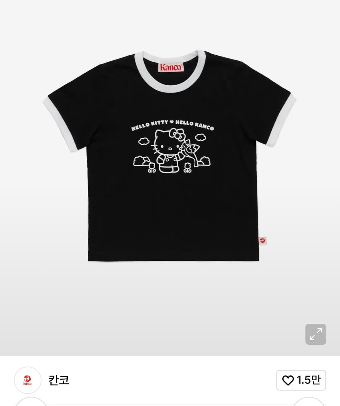 칸코 헬로키티 티셔츠  상품이미지1