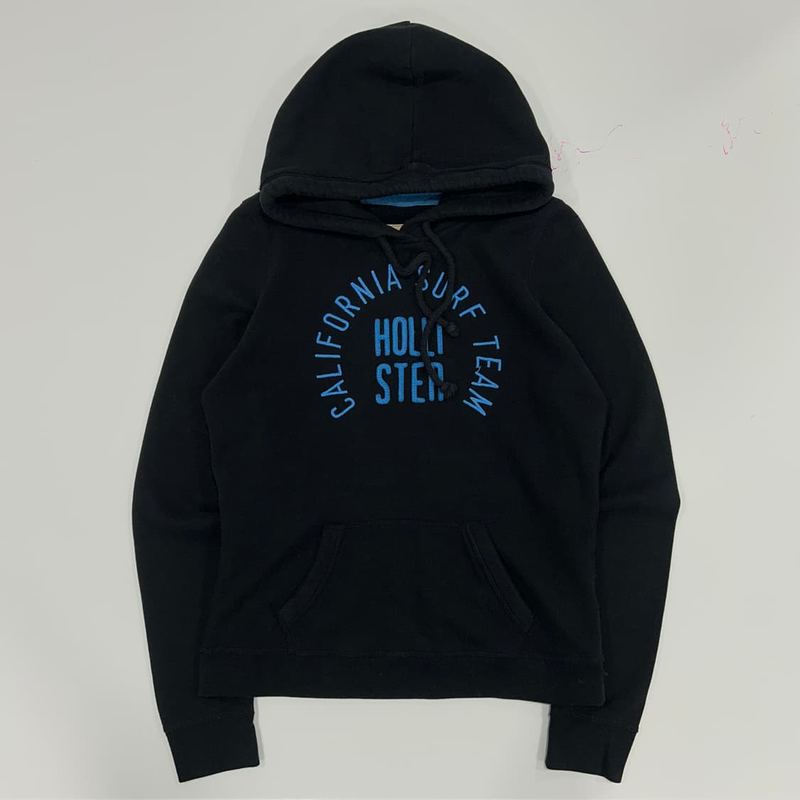 Hollister 홀리스터 블루 스펠아웃로고 다크네이비 후드티 상품이미지3