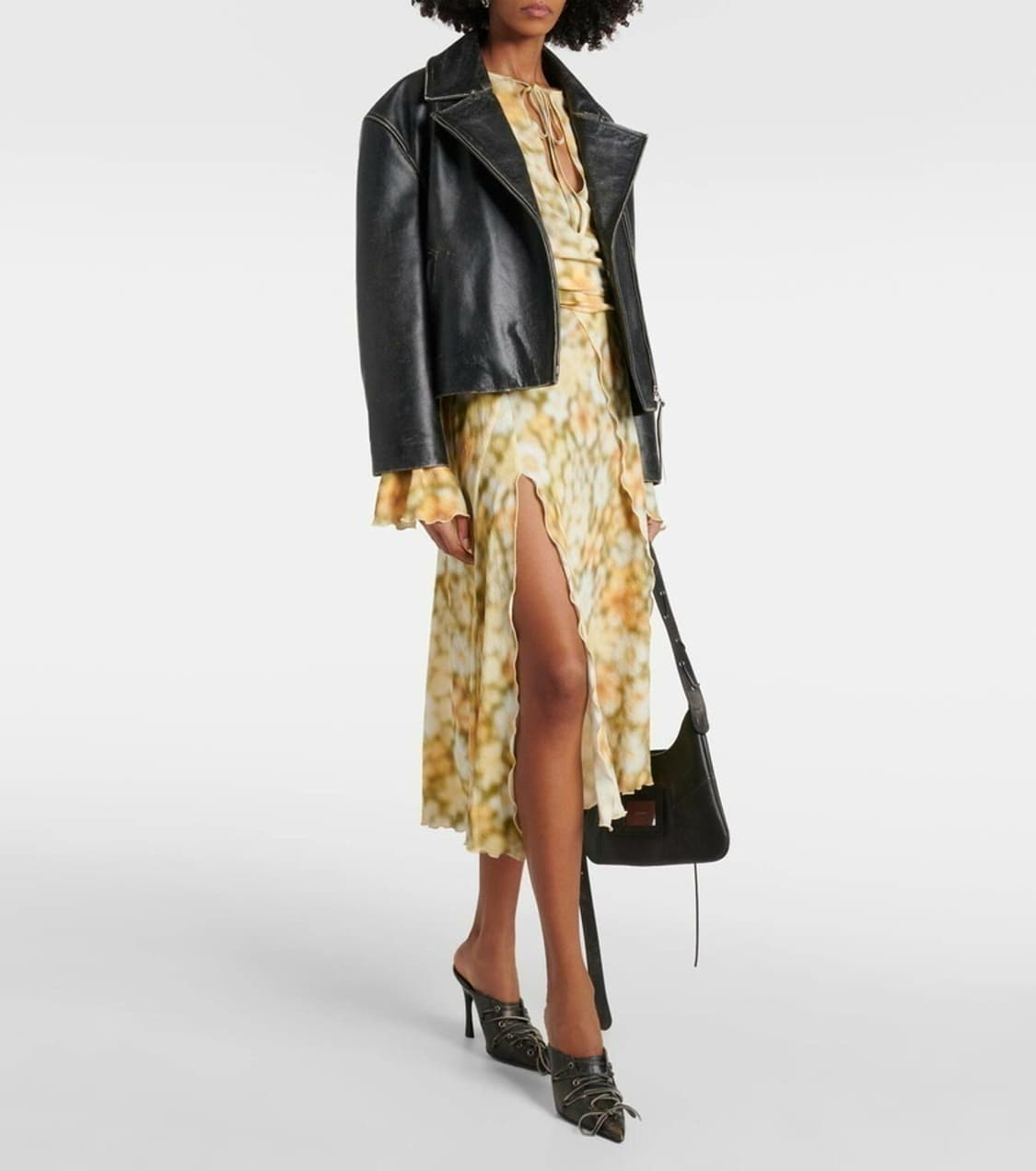 (정품/새상품) 아크네 스튜디오 여성 플로랄 랩 드레스 상품이미지4