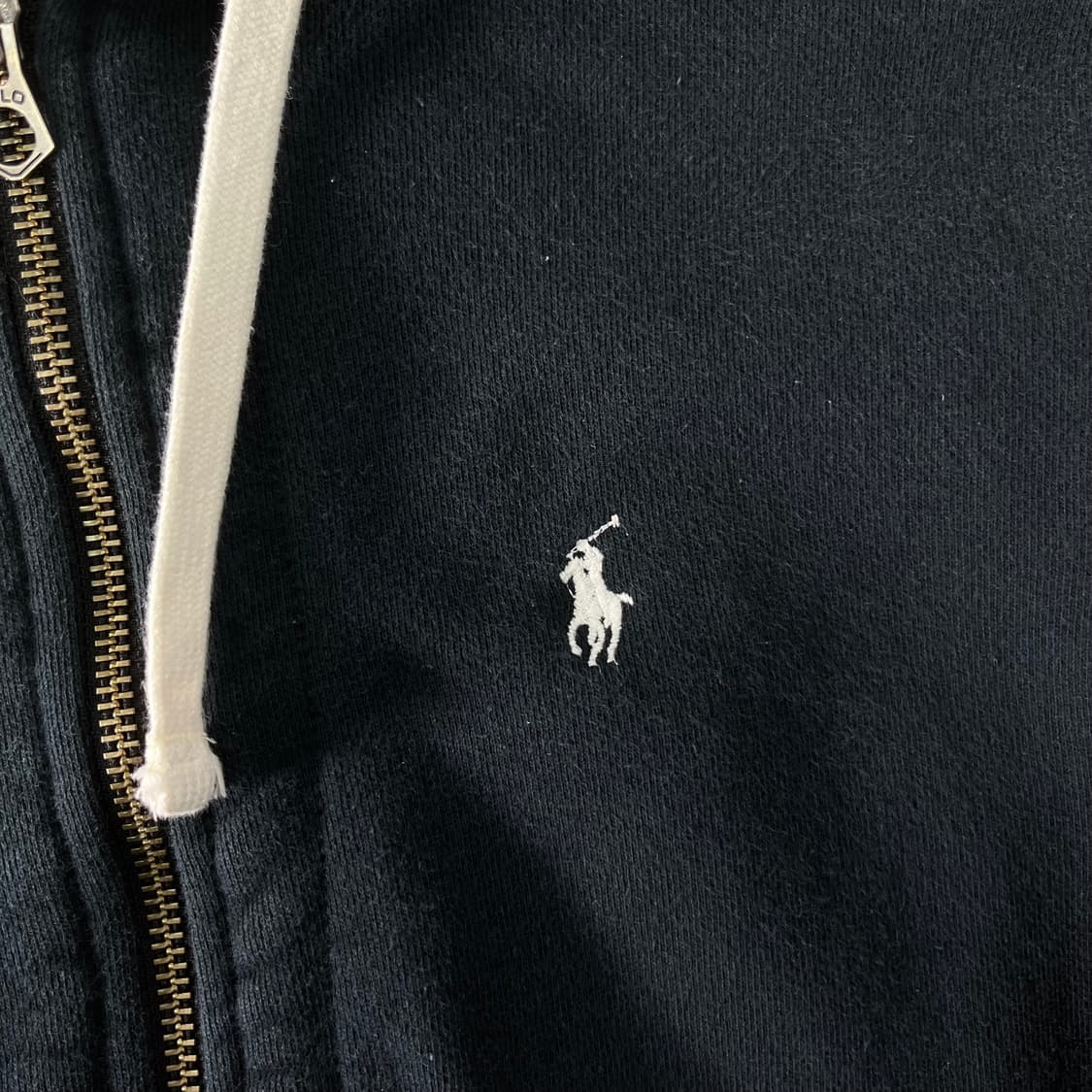 95 폴로랄프로렌 와플 블랙 후드집업  상품이미지2