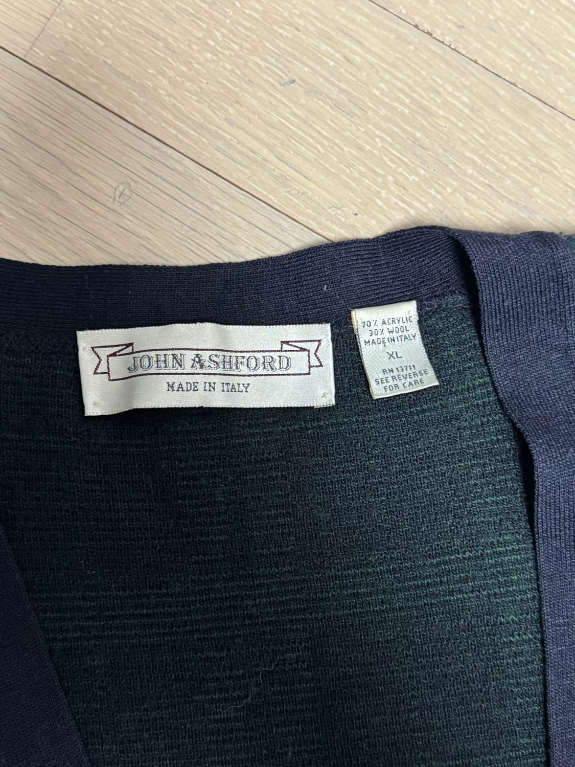 체크니트 조끼 상품이미지2