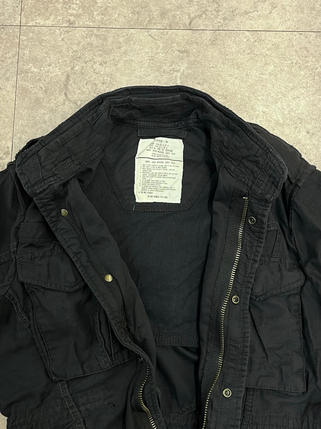 M65 유틸리티 필드 자켓 블랙 #csz2528 상품이미지7