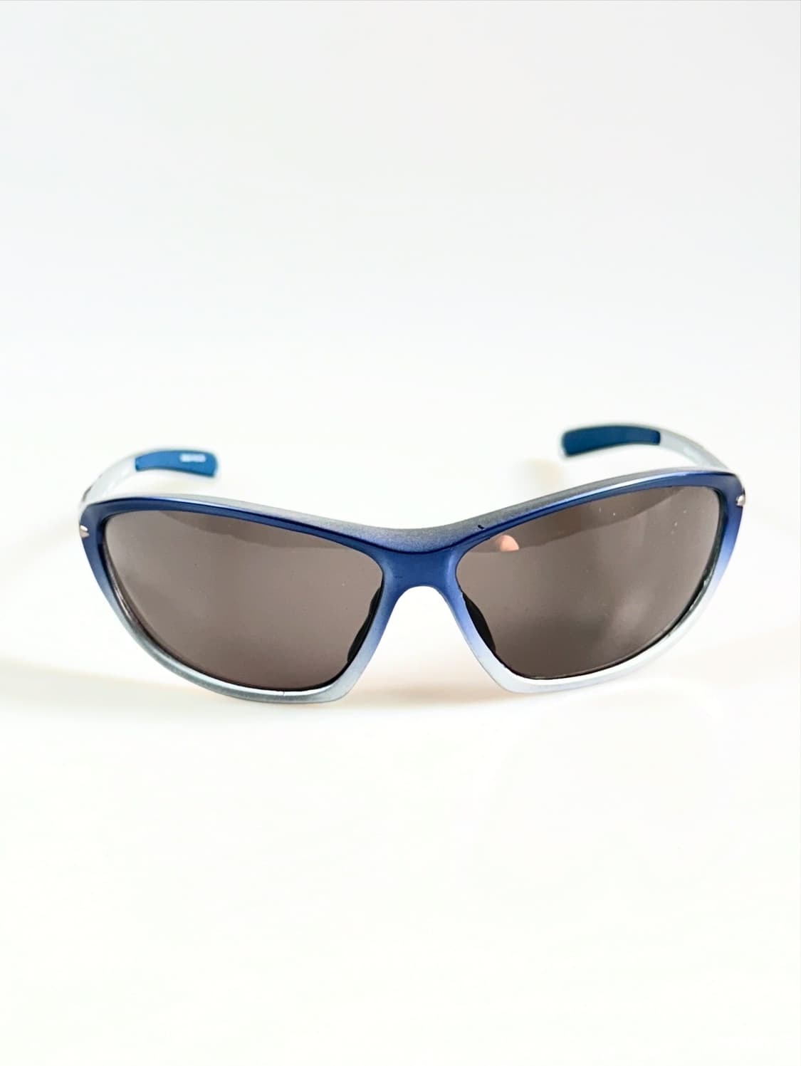 90s HAGA EYEWEAR 실버 블루 스퀘어 빈티지 선글라스 상품이미지2