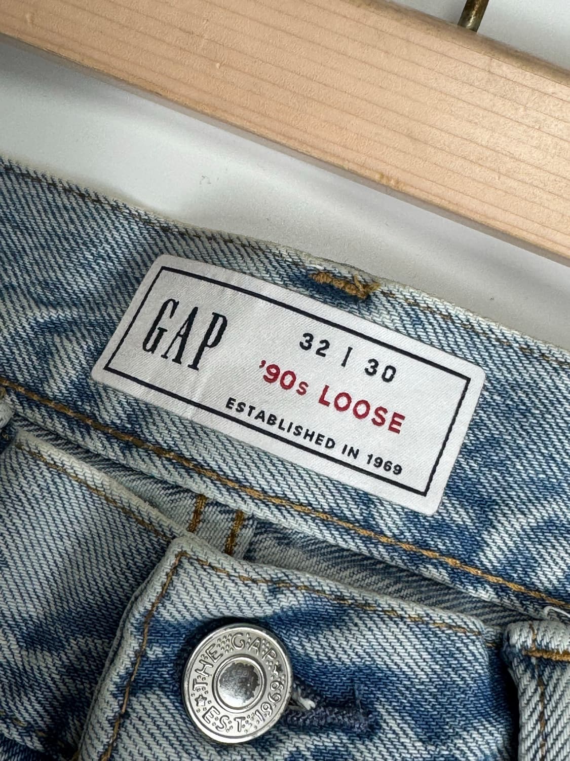 90’s gap 올드갭 디스트로이드 루즈핏 데님 청바지 32/30 상품이미지6