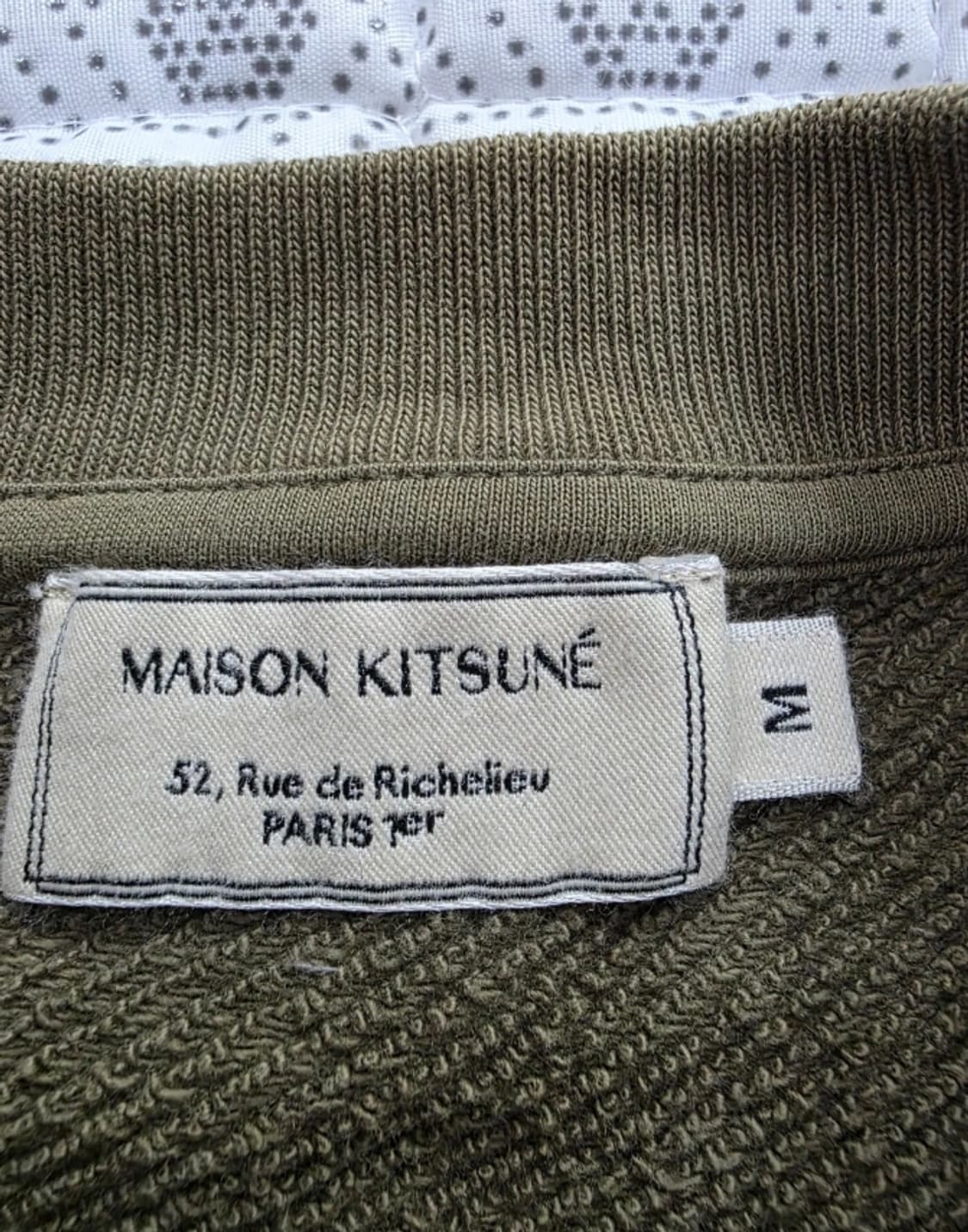 메종키츠네 파리지엥 맨투맨 올리브 95 상품이미지6