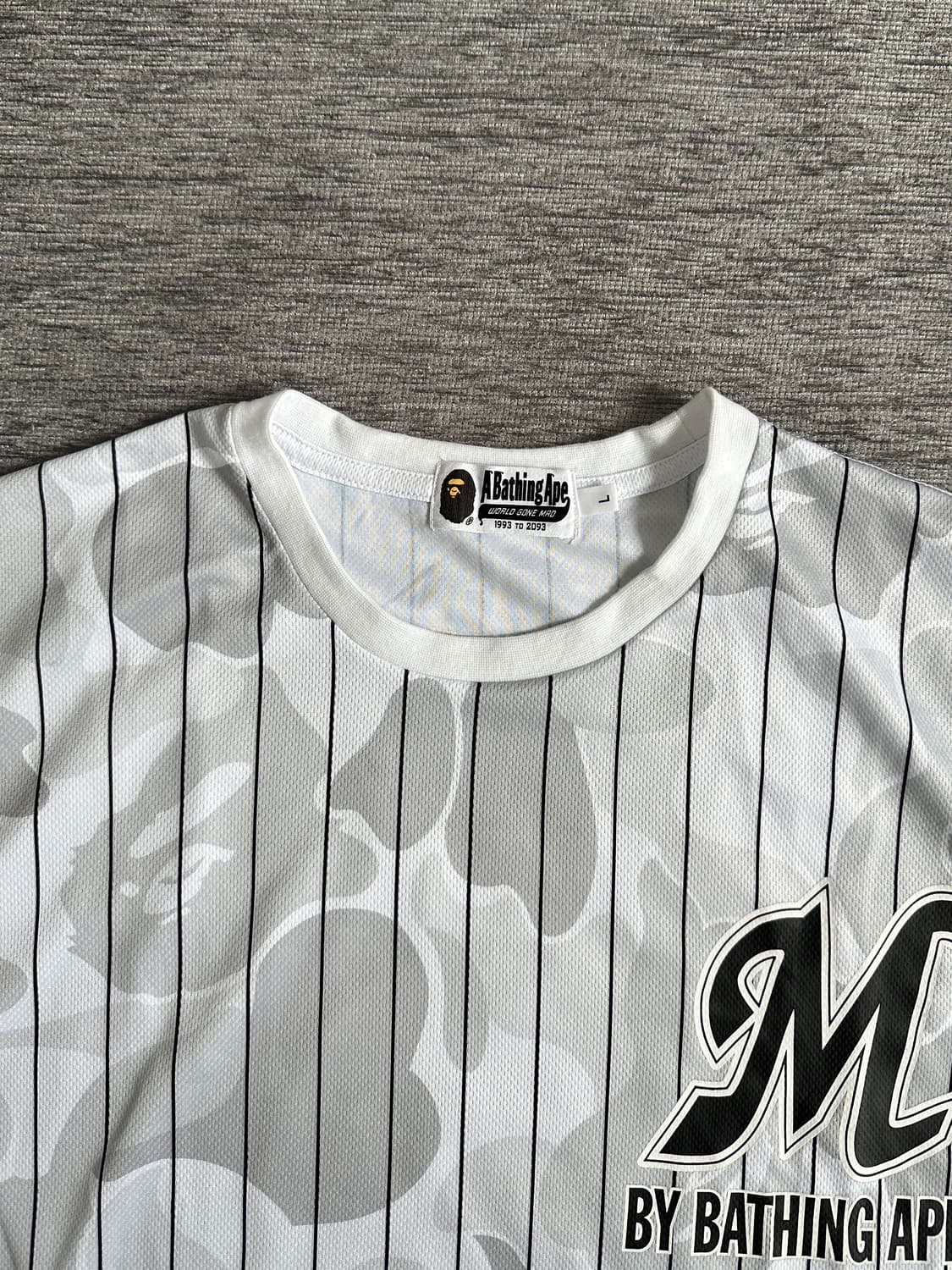 베이프 X 치바 롯데 마린스 한정판 협업 컬렉션 유니폼 티 상품이미지3