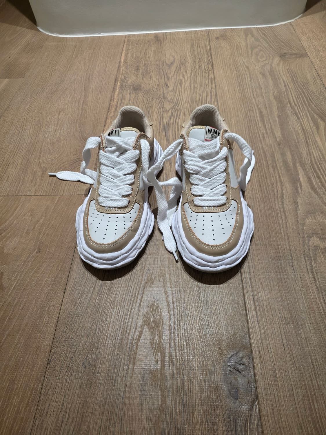 메종 미하라 야스히로 웨인 OG 솔 레더 로우탑 스니커즈 사이즈 37 상품이미지2