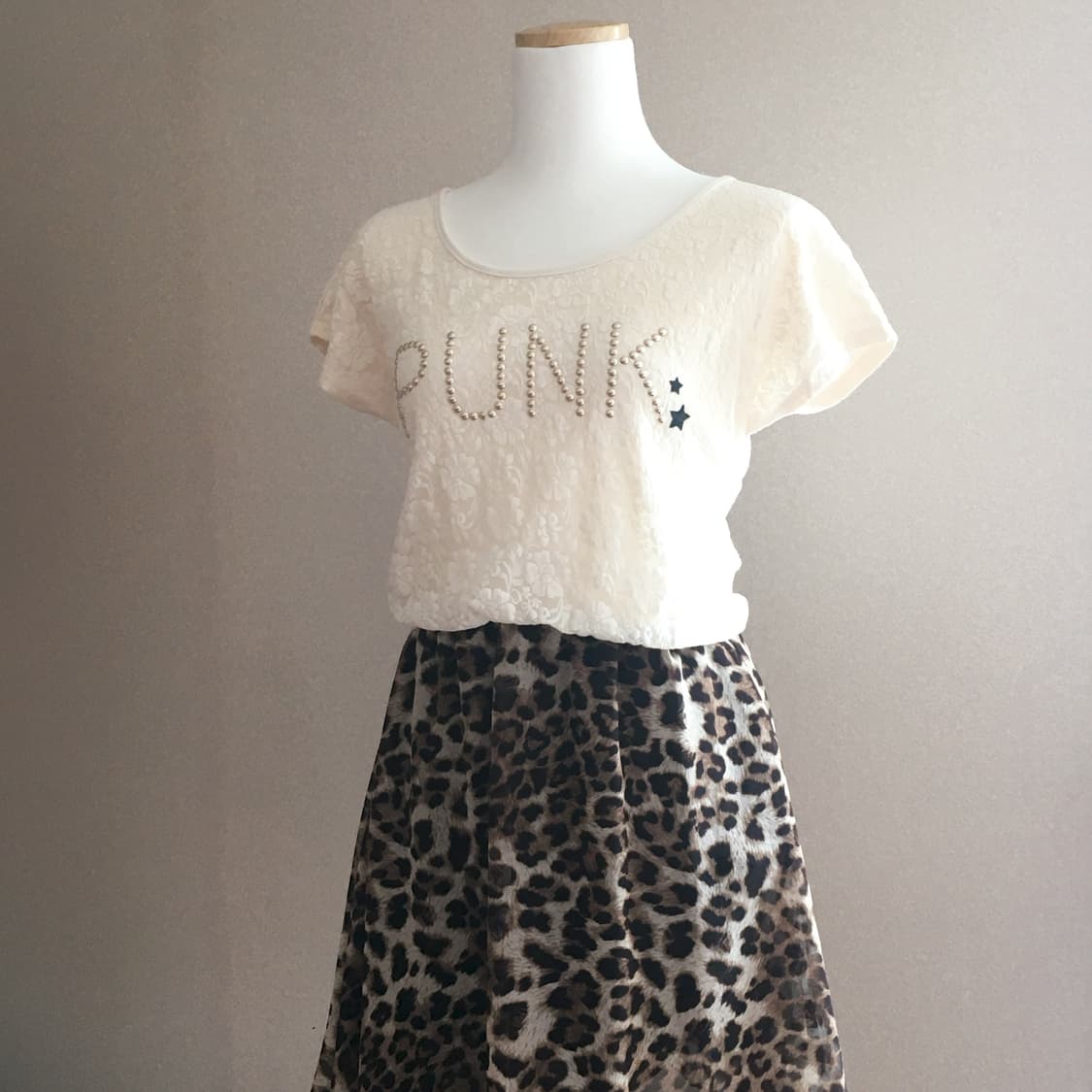 INGNI 갸루 호피 원피스 상품이미지2