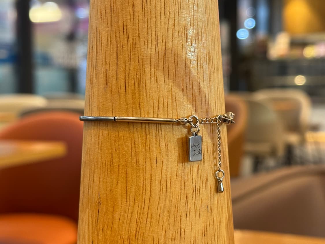 (핸드메이드) 행운 펜던트 써지컬스틸 레이어드 팔찌 상품이미지2