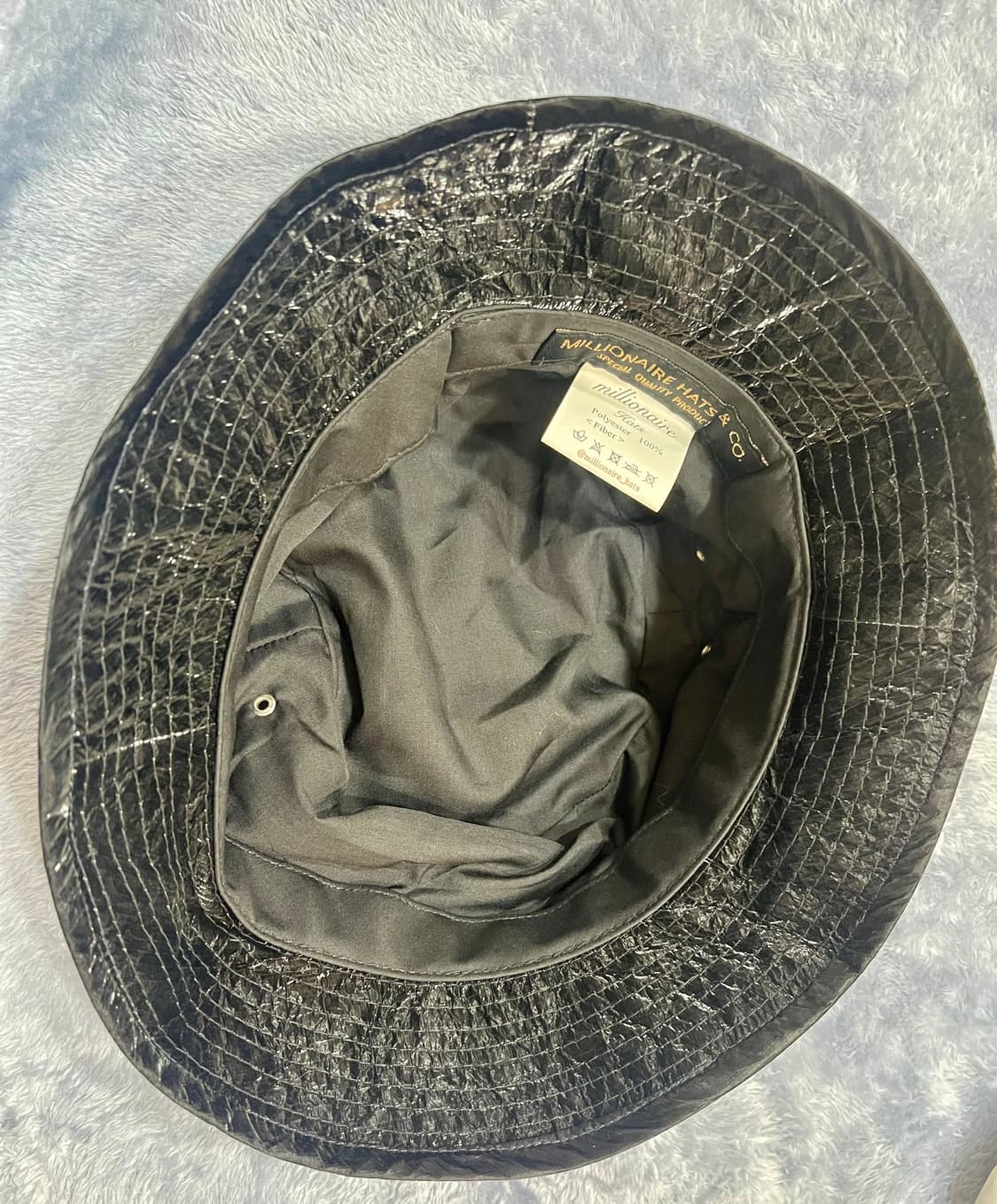 MILLIONAIRE HATS&Co밀리어네어햇/더블아일렛 버킷햇 블랙 상품이미지8