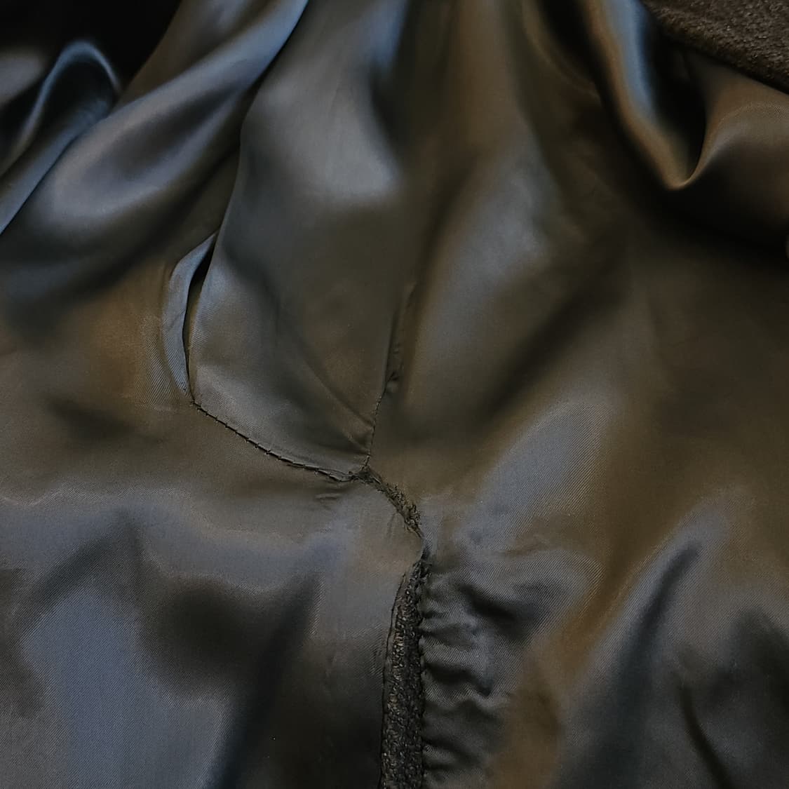 90s 조르지오 아르마니 카코트 헤비울 헤링본 코트 50 상품이미지9