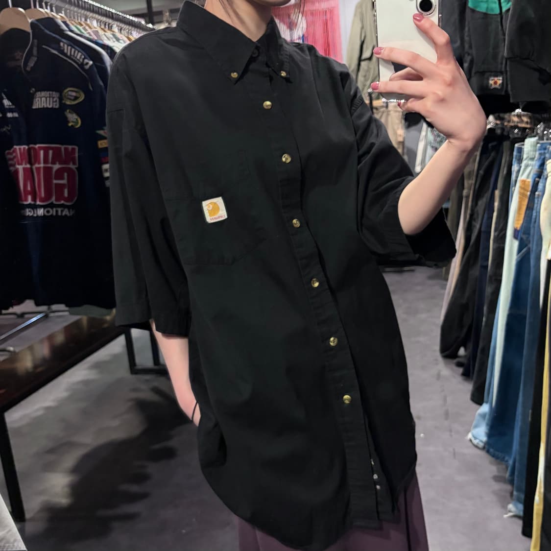 [IM] Carhartt 칼하트 반팔 셔츠 블랙 상품이미지3