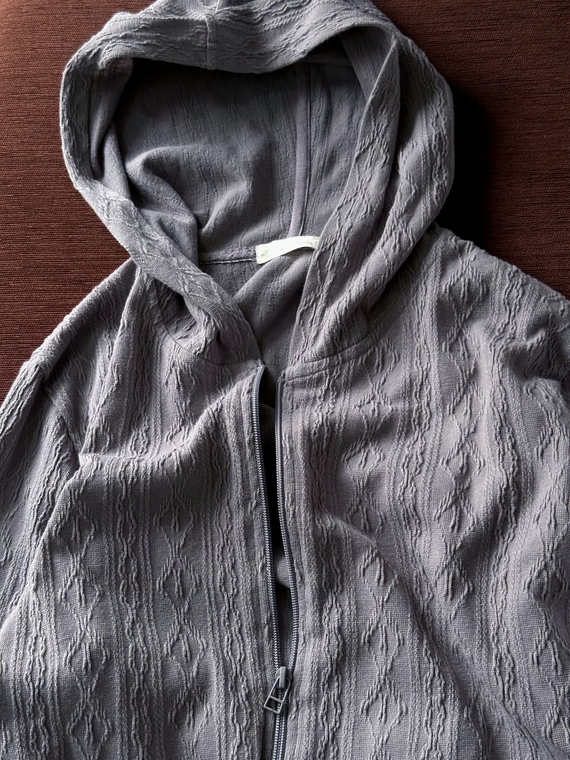 Loose knitted easy hood jacket  상품이미지2