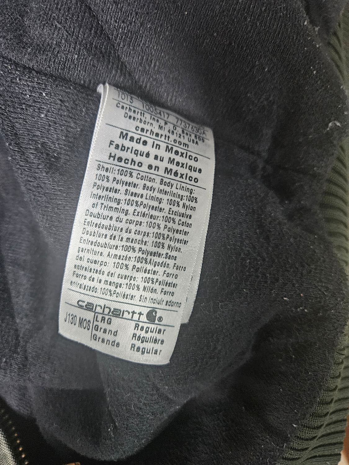 칼하트 액티브자켓 J130 mos L 상품이미지4