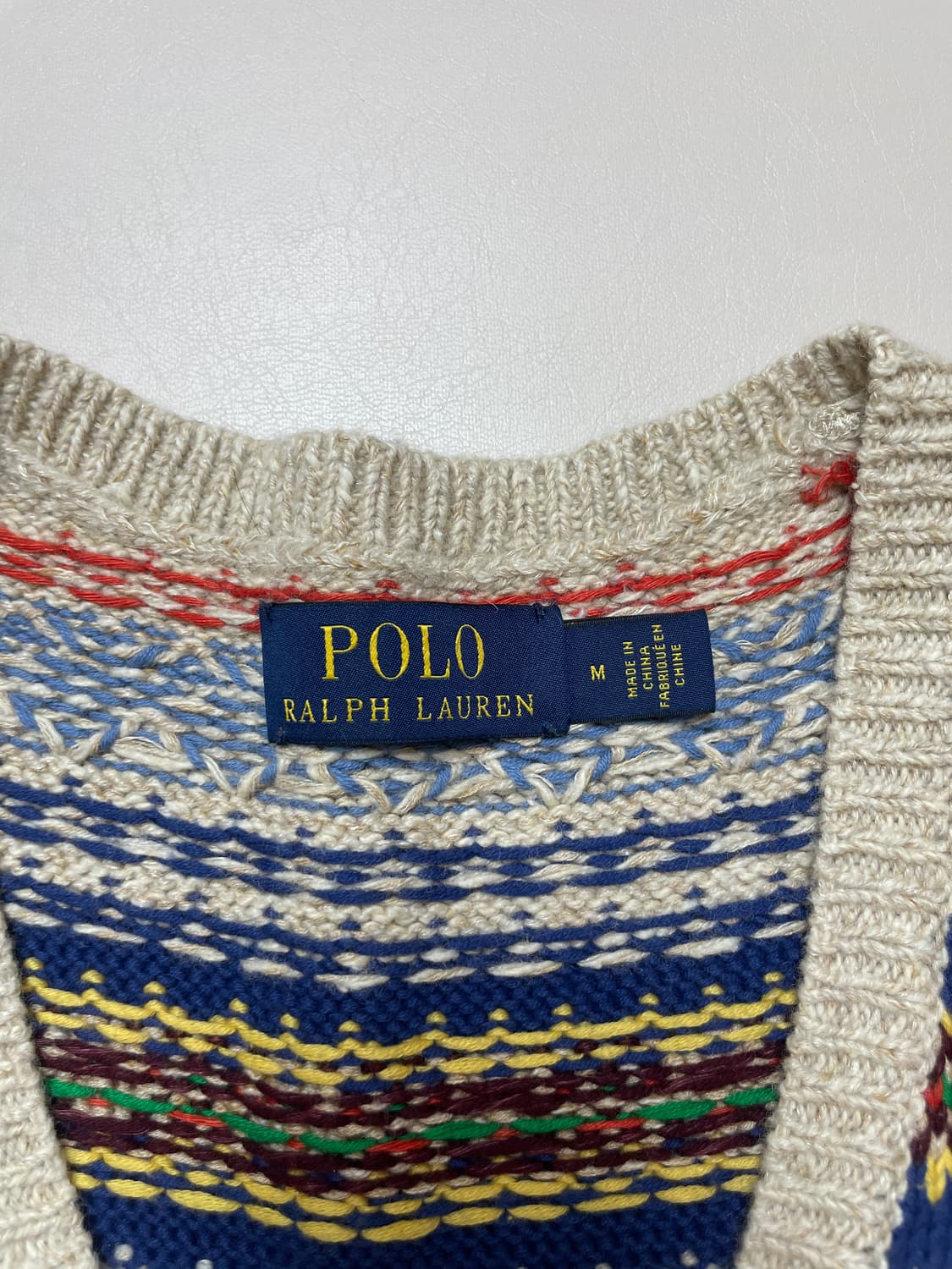 폴로 캐시미어 페어아일 베스트 상품이미지3