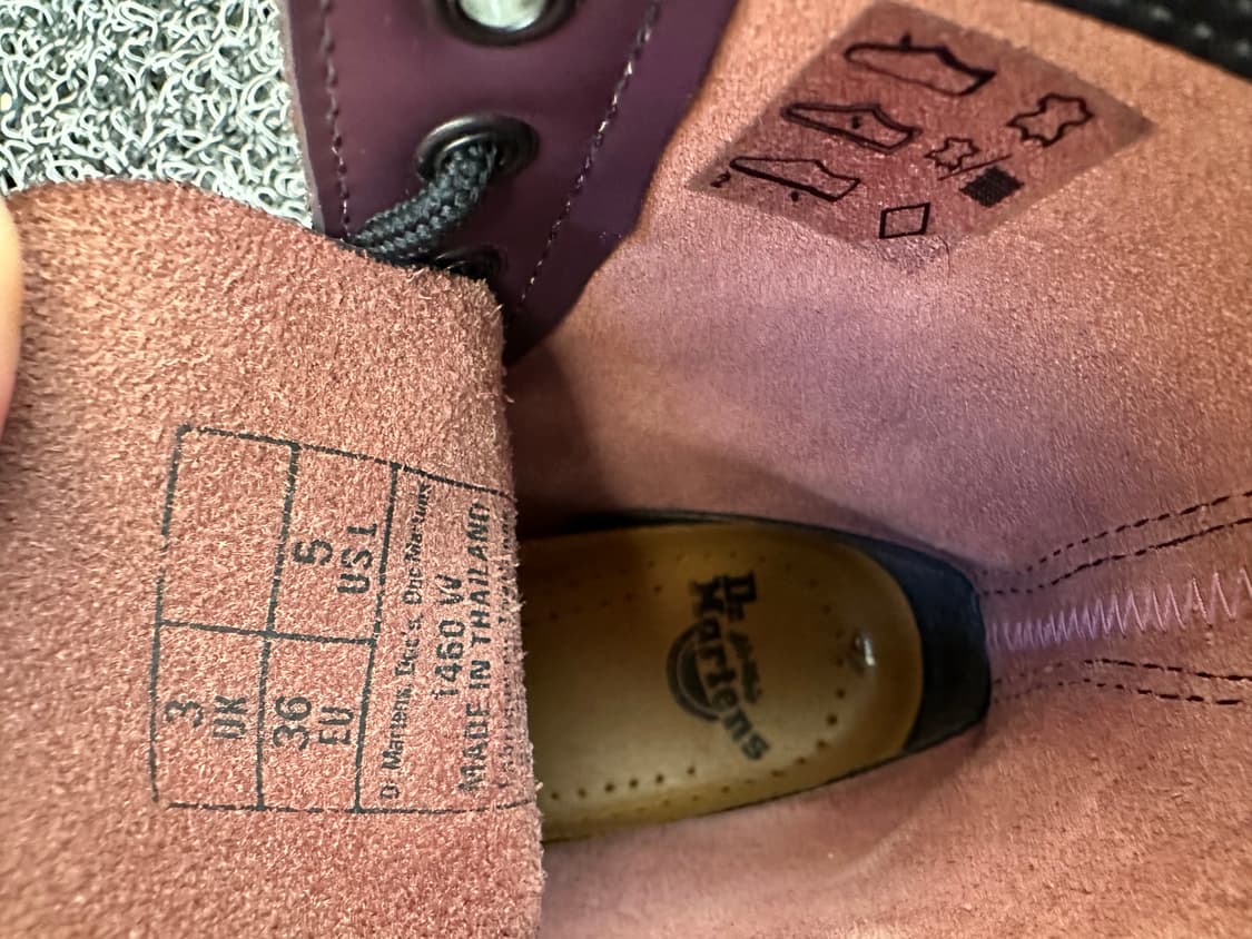 닥터마틴 1460 W 퍼플 부츠 UK3 / 225mm 상품이미지7