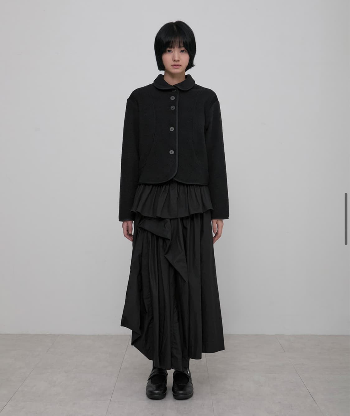 (새상품) 플레어업 flareup 숏 자켓 jaket black 상품이미지7