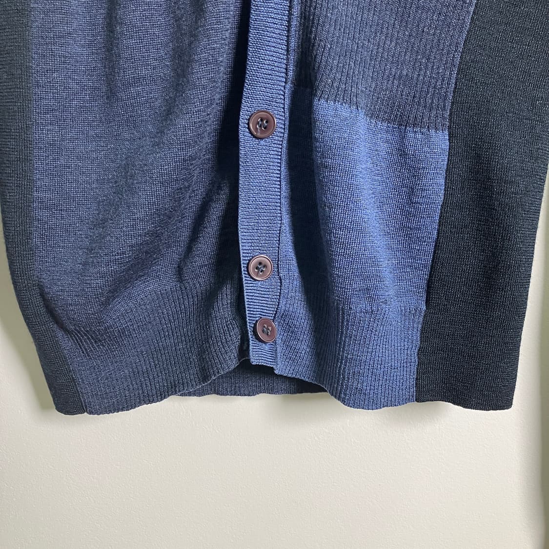 마크제이콥스 블루 패치워크 브이넥 가디건 S 상품이미지5