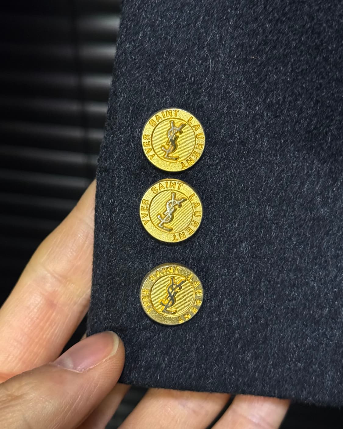 입생로랑 뿌르 옴므 캐시미어 울 2버튼 블레이져 자켓 명품 마이 락시크키 상품이미지5