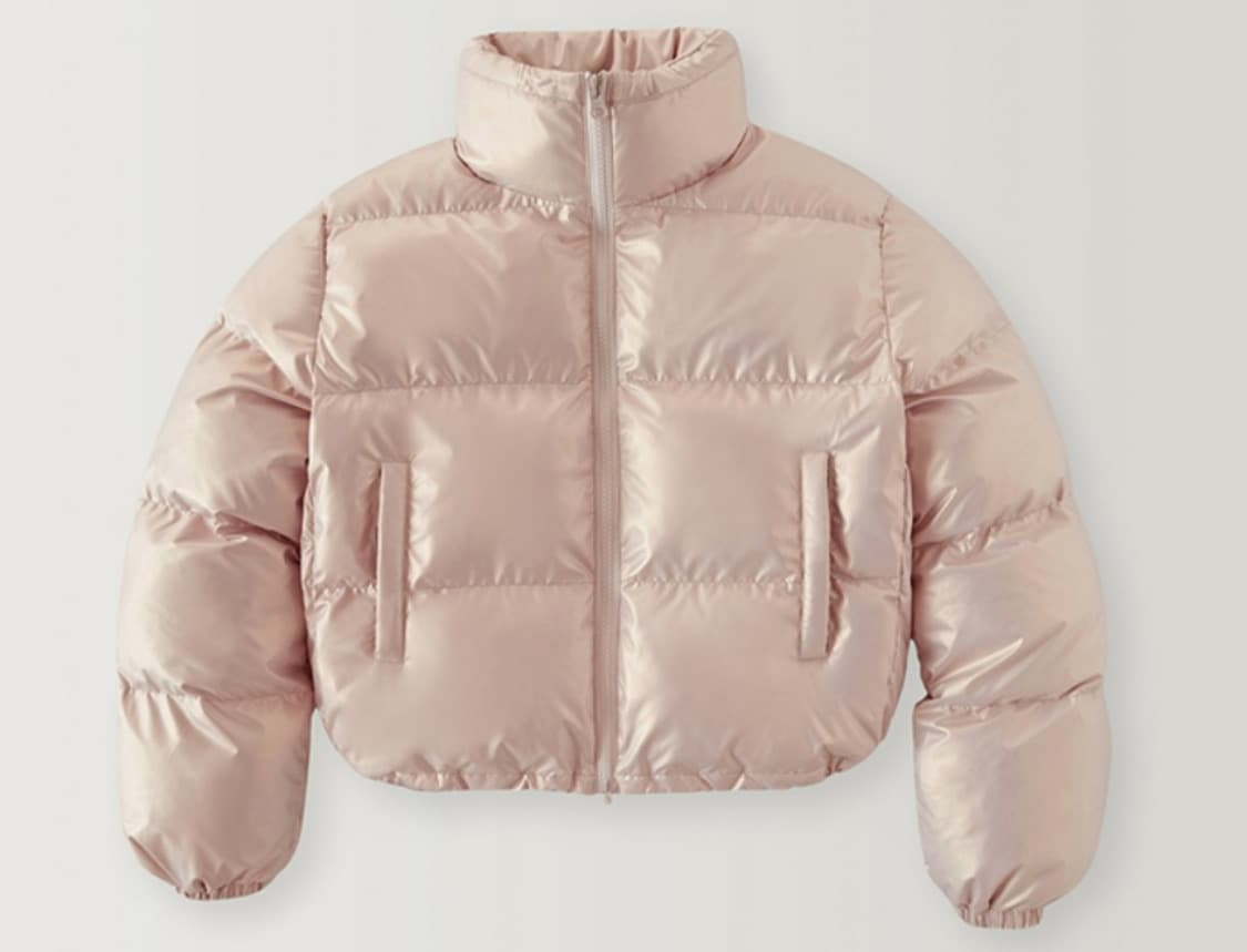 라퍼지포우먼 라퍼지스토어 글로시 크롭 푸퍼 패딩 핑크 상품이미지8