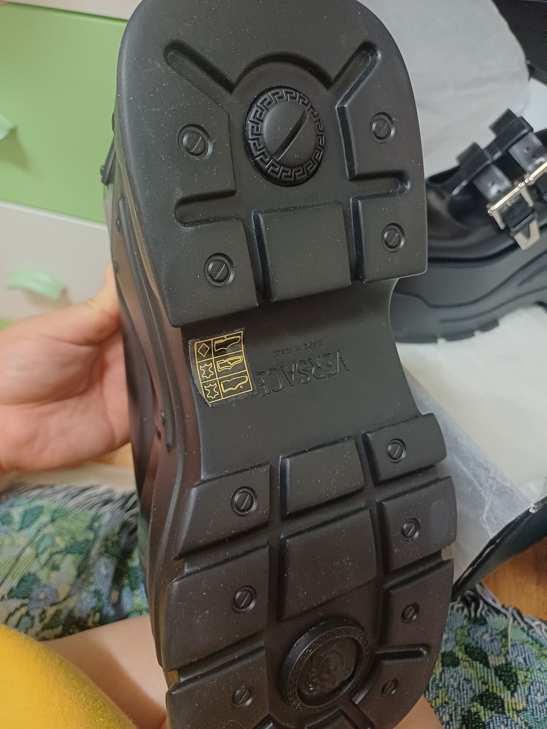 베르사체 통굽 플랫폼 로퍼 새상품  상품이미지5