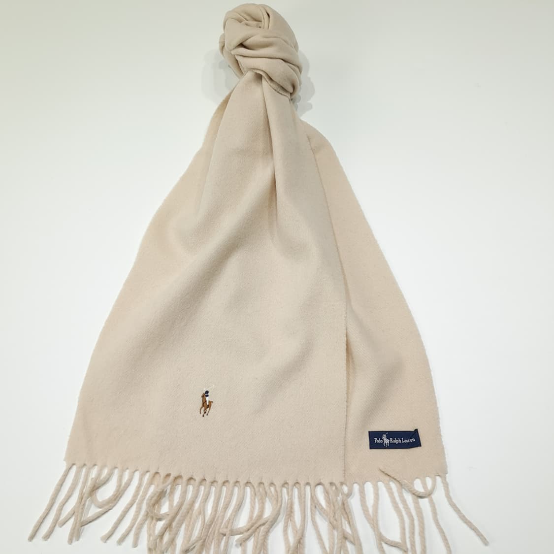 MX616 폴로 90s 울캐시미어 멀티포니 베이지오트밀 머플러목도리 상품이미지2