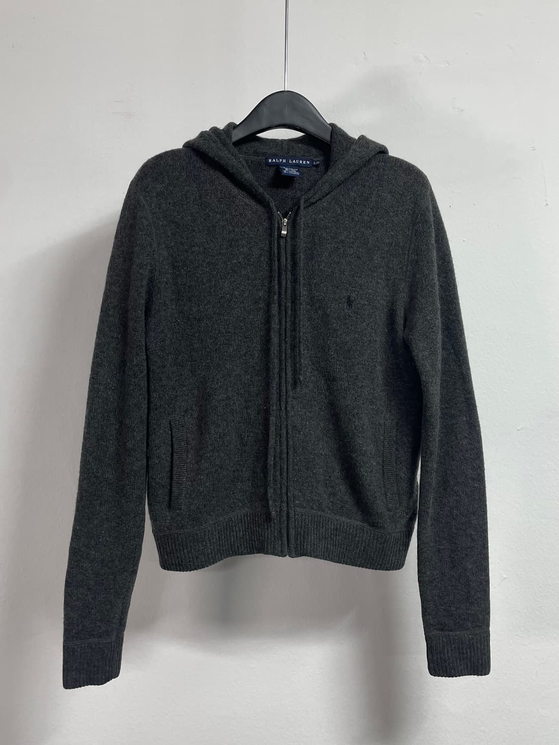 폴로 랄프로렌 캐시미어 크롭 후드 니트집업 (on.551) 상품이미지1