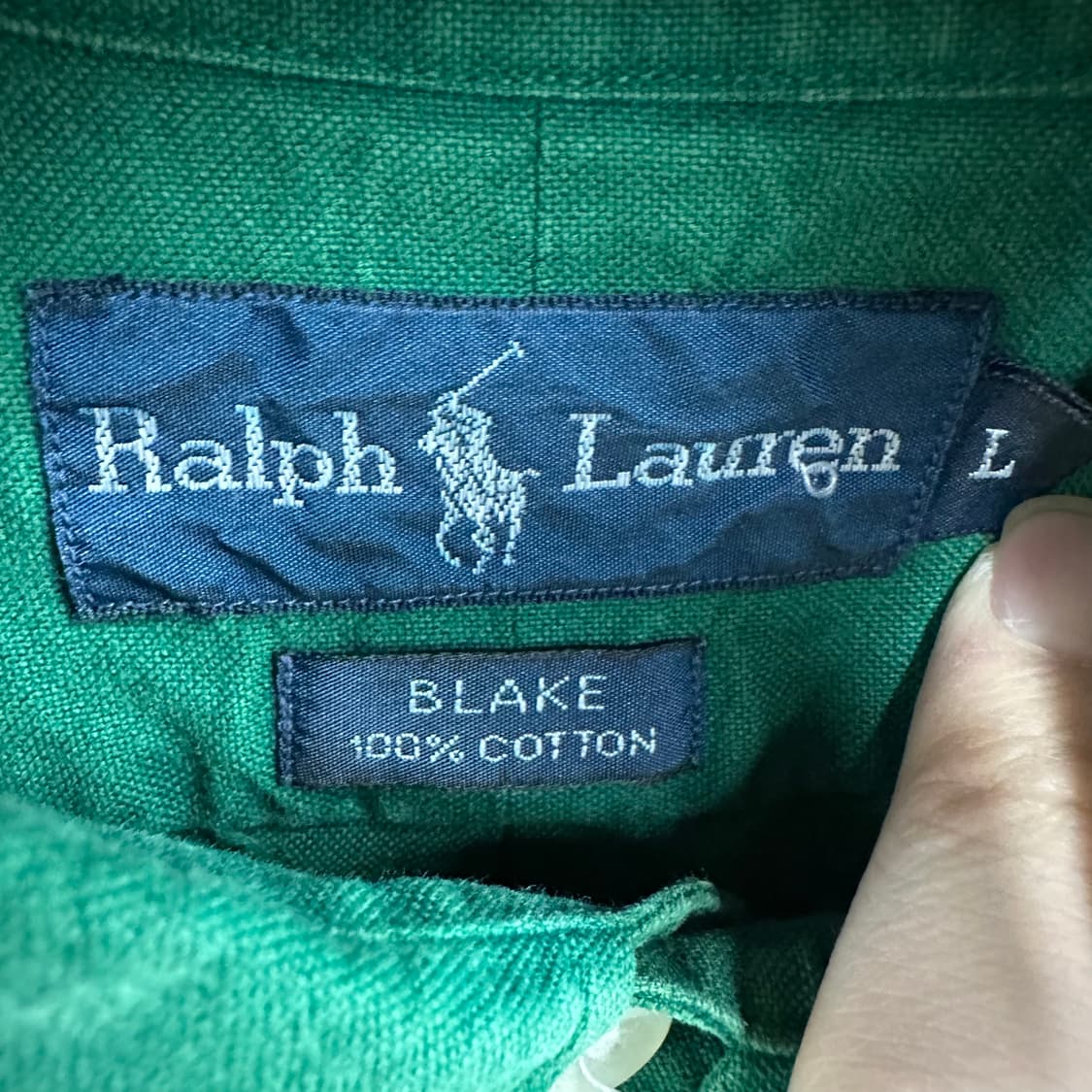 100 폴로 랄프로렌 블레이크핏 남자 옥스포드 셔츠 상품이미지3