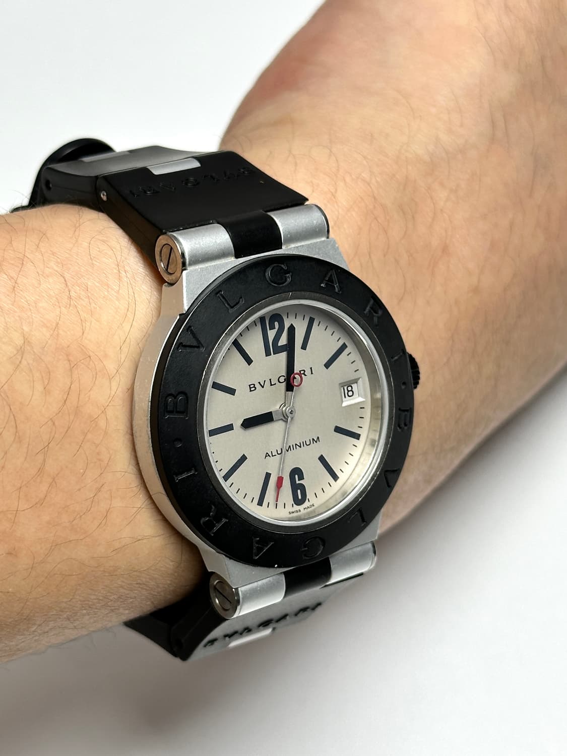 불가리 알루미늄 오토매틱 38mm 시계 상품이미지8